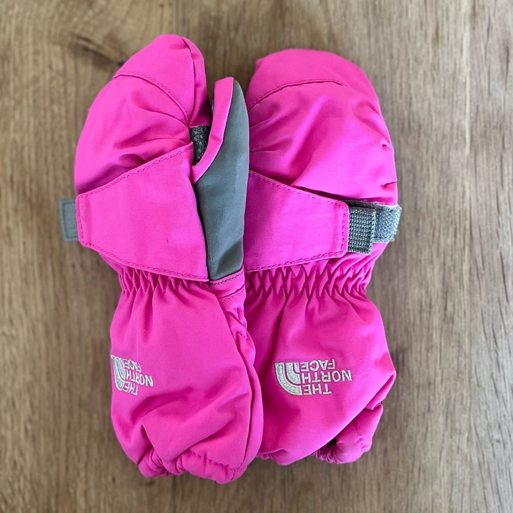 The North Face Kids Pink Mittens - 2T